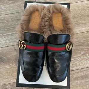 Gucci Men’s Fur Mule
